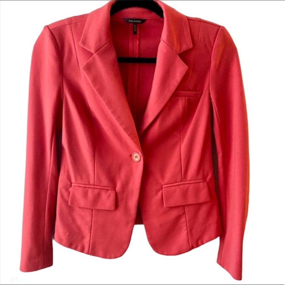 Daisy Fuentes Coral Blazer casual knit size small